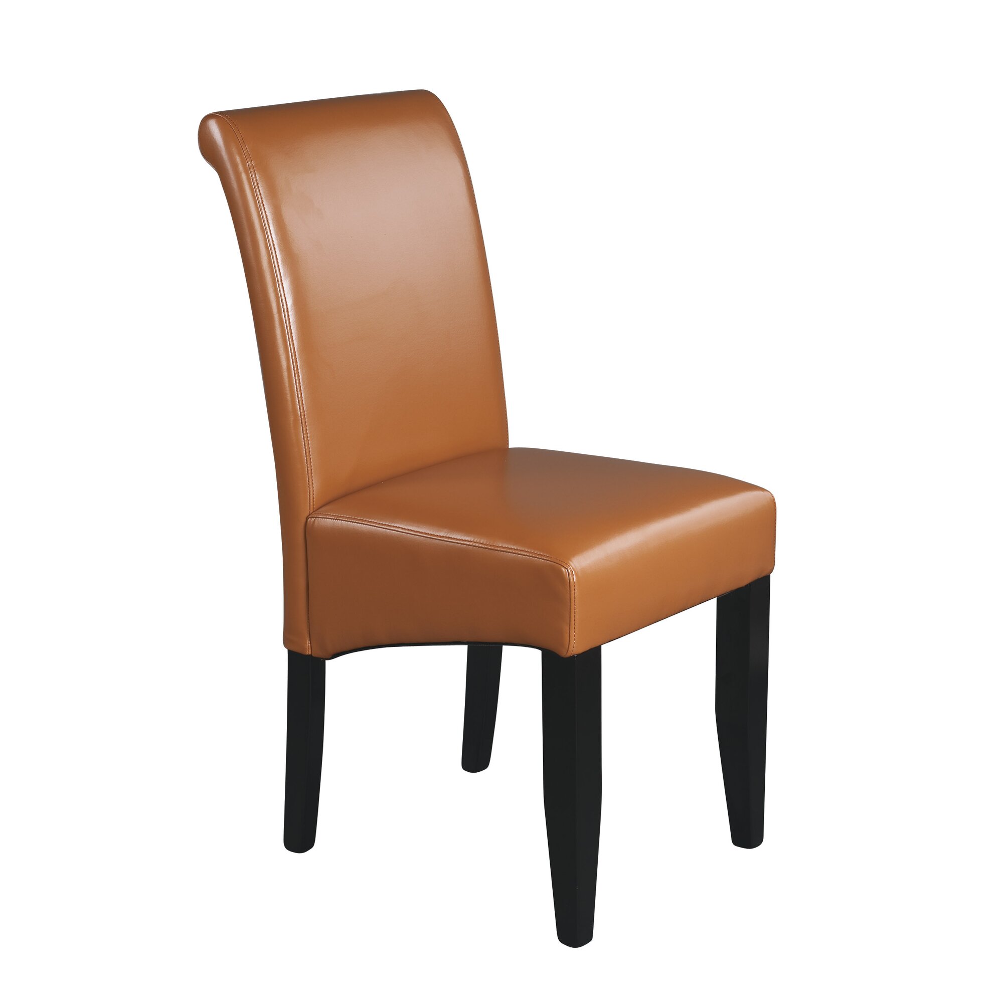 Latitude Run Milsons Genuine Leather Upholstered Dining Chair & Reviews